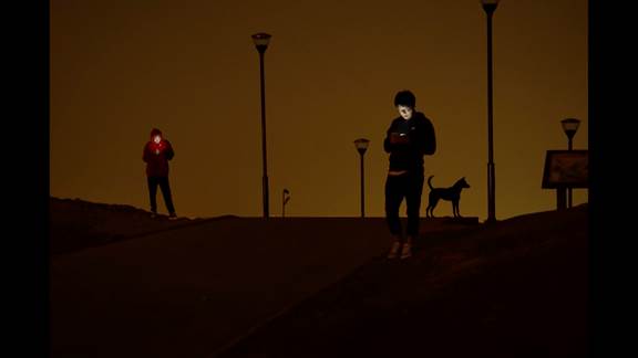 說明: Macintosh HD:Users:chendong:Desktop:張乾琦 工作坊:工作坊:官方作品:中文圖說:不存在的戰(zhàn)爭:1. 張乾琦，“不存在的戰(zhàn)爭”視頻截圖，2017.jpg